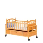 Baby Crib Bed Wooden Crib Baby Bed Bedside Bed - Image 4