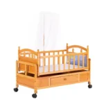Baby Crib Bed Wooden Crib Baby Bed Bedside Bed - Image 3