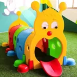 Indoor/Outdoor Play Caterpillar Tunnel Playground Plastic Tunnel Play Crawl Toy Kindergarten Indoor Playground Outdoor Play House for Kids