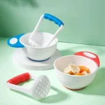 Multifunctional Baby Food Bowl Set Infant Food Masher Processor Handmade Fruit and Vegetables Grinder Easy to Use