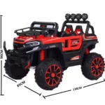 12V Battery Rechargeable 4 Motors Remote Control Child Off Road Ride on Electric Jeep-UTV - Image 2