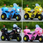 Rechargeable Kids Electric Ride On Police Motor Bike - Image 2